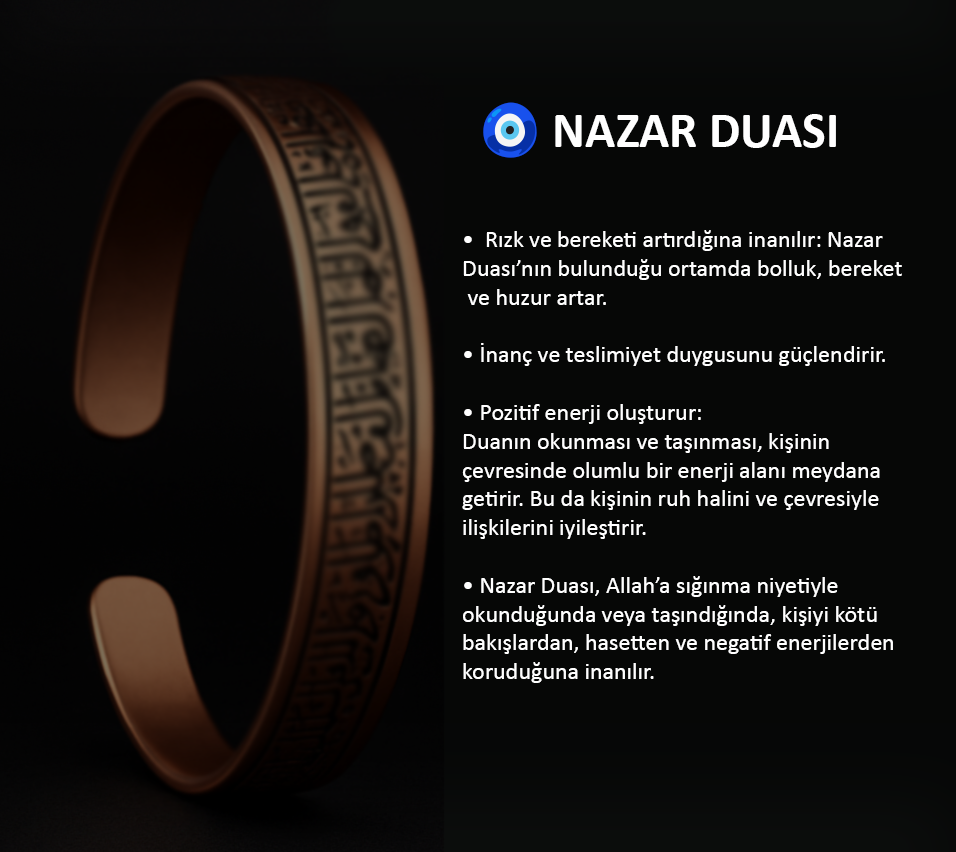 Nazar Duası Bileklik